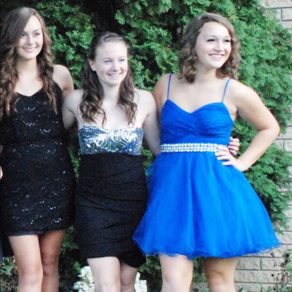 Royal Blue Tool Bedazzled Homecoming Dress / Prom - Picture 5 of 5